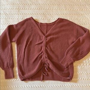 Hollister Women's Mauve Knit Sweater